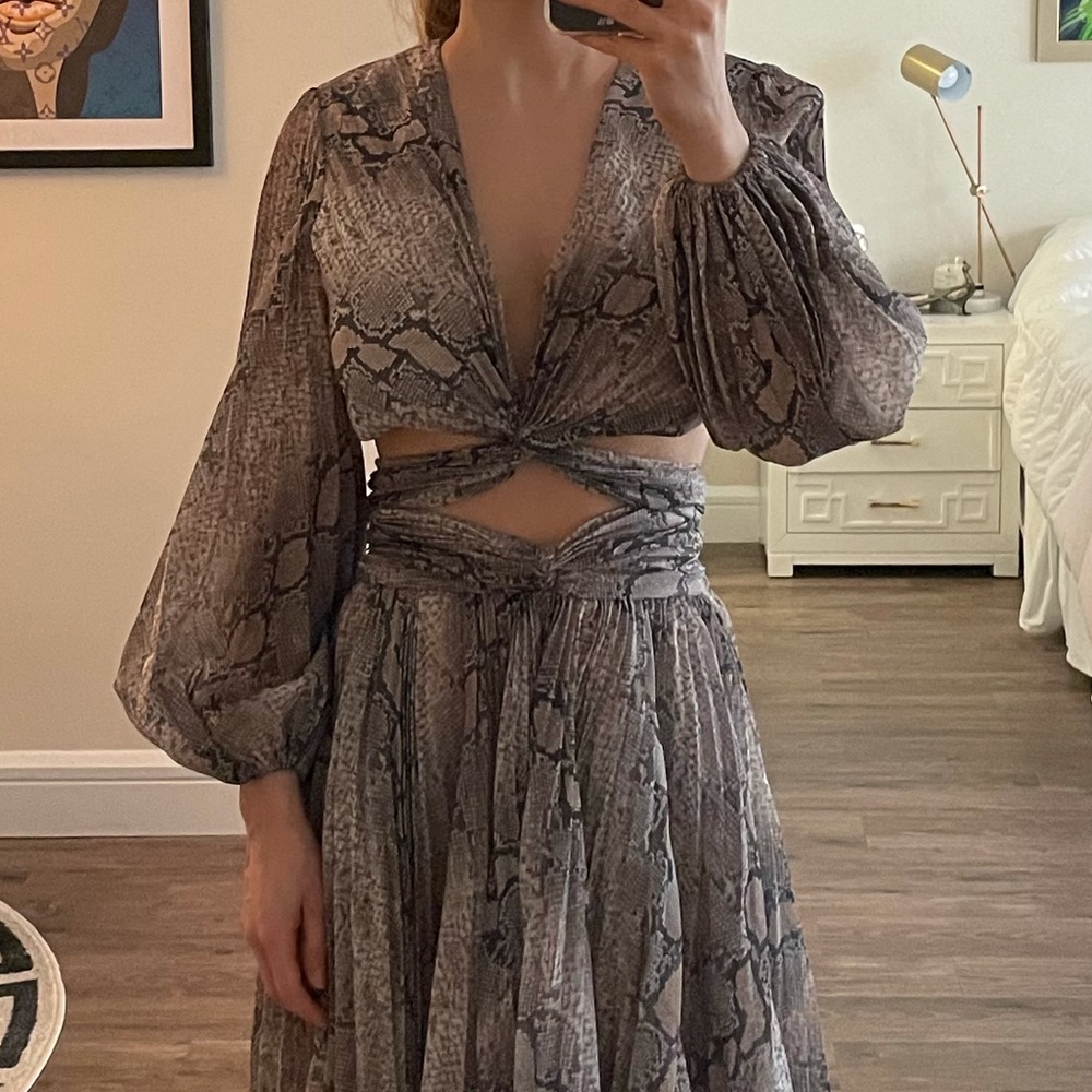 Zimmermann Snake Crop Top